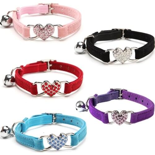 New Cat Collar With Bell Collar For Cats Kitten Puppy Leash Collars For Cats Dog Chihuahua Pet Cat Collars Leashes Lead Supplies