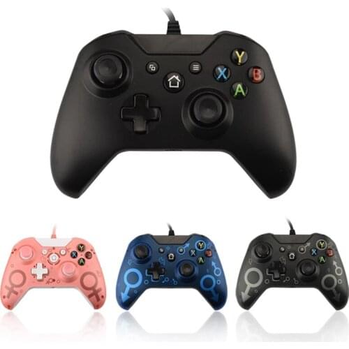 USB Wired Controller For Xbox One Gamepad For Win 7 8 10 PC Games Joystick With Dual Vibration