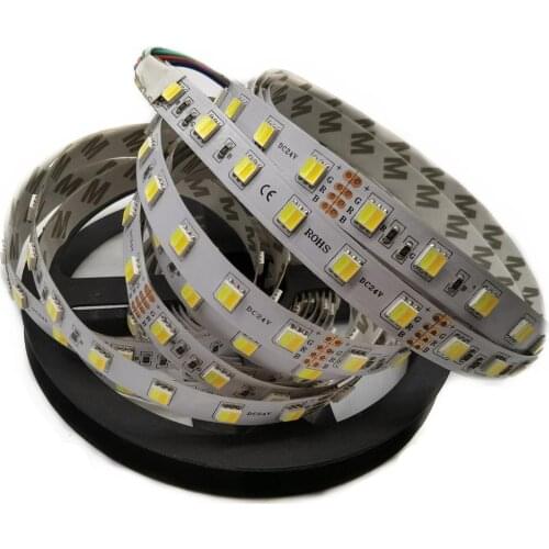 5M LED Strip Light RGB CCT RGBW 5050 SMD Led Tape Non waterproof Led Stripe Bar Light String Holiday Decoration Lights 12V 24V