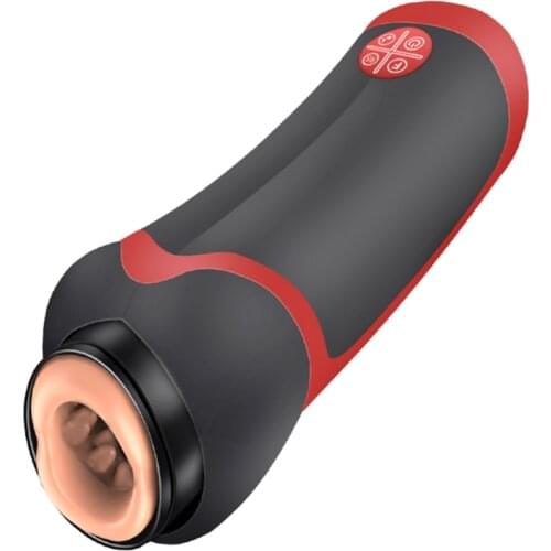 10 Vibration Modes Telescopic Male Masturbator Heaing Moaning Stroker for Men Adult Rechargeable Sex Toys