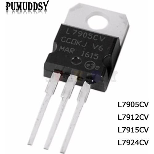 10PCS L7905 L7912 L7915 L7924 Transistor TO-220 TO220 L7905CV L7912CV L7915CV L7924CV
