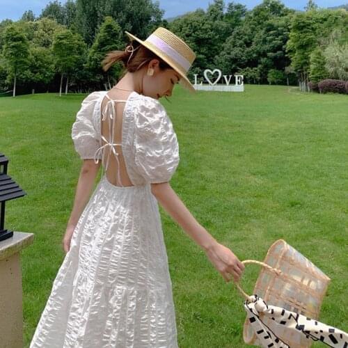 YUANYUANJYCO Solid Summer Dresses