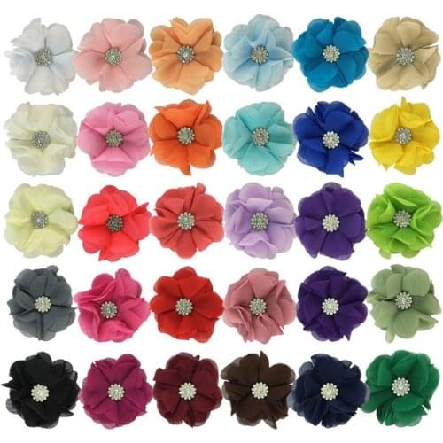 50pcs Hand Made Pet Dog Hair Clip Flower Style Dog Hair Bows for Holidays Dog Hair Accessories Pet Grooming Products