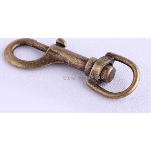 10pcs 52mm bronze color metal swivel Snap Hooks spring clip buckles Key Chain