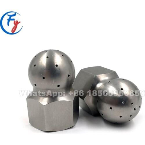 360 Degree Rotary Spray Ball Cleaning Tank Nozzle,Stainless Steel Rotating Nozzle Ball, Internal Thread Rotary Cleaning Ball