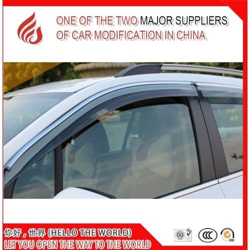 4 Piece Injection molding trim vent shade rain sun wind deflector window visor for TRAX trax 2008 2010-2015 2016-018