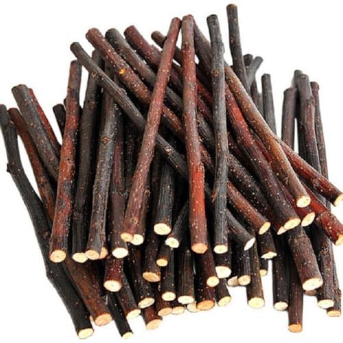 50g 1bag Natural Apple Tree Branch Toy For Pet Parrots Rabbits Guinea Pigs Hamsters Wooden Bird Parrot Hamsters Chewing Toys