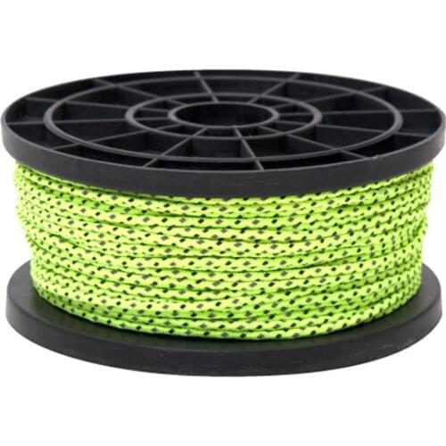 50M Outdoor Camping Hiking Fishing Hunting Survival Windproof Rope Paracord Reflective Tent Fix Rope
