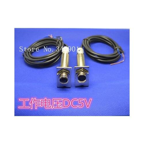 [BELLA] M12 laser beam switch sensor DC5V laser-beam photoelectric switch Hot Spot --10pcs/lot