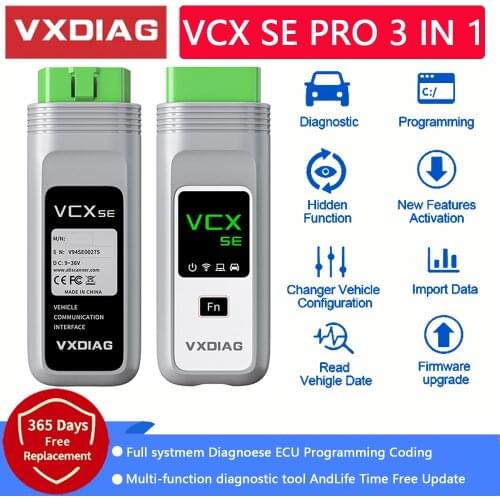 VXDIAG VCX SE Pro 3 in 1 NEW Version With 500GBHDD Diagnostic Tool OBD2 Auto Diagnostic Tool For Gm For JLR For MAZDA For HONDA