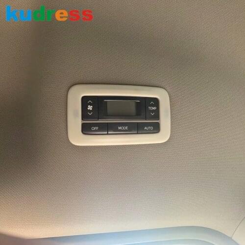 For Toyota Sienna 2019 2020 Carbon Fiber Interior Roof Air Condition Adjustment Switch Panel Cover Trim Car Accessories