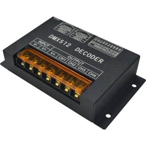 Dmx Decoder RGB manufacturer hotsales RGB/RGBW LED DMX512 Decoder rgb rgbw 3channel LED DMX Controller