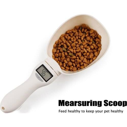 Pet Food Scale Electronic Measuring Tool The New Dog Cat Feeding Bowl Measuring Spoon Kitchen Scale Digital Display 250ml