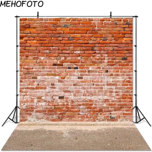 MEHOFOTO Brick Wall Photography Backdrop Red Brick Wall Backdrops Photobooth Photo Studio Kids Baby Portrait Background Props