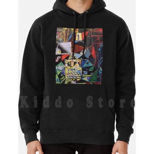 A Roughly Vectorised Picasso hoodie long sleeve Picasso Las Meninas Cubism Museum Abstract Line Art Painter Artsy
