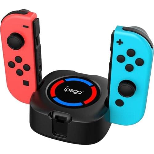 IPEGA PG-9177 N-SwitchFour-slot Charging Base With Color Indicator Light Intelligent Display Joy-Con Small Handle Charger