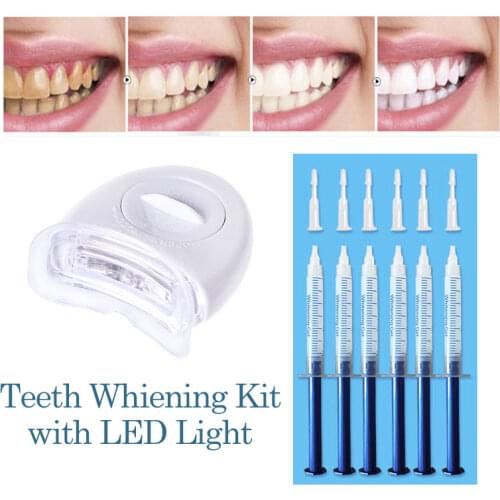 Teeth Whitening Kit 44% Peroxide Dental Bleaching System Oral Gel Kit Tooth Whitener New Dental Equipment 6pcs Tooth Whitening
