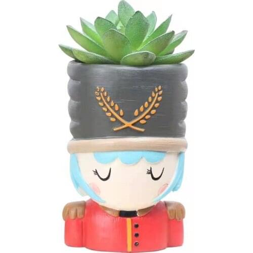 Plant Pot Pen Container Flower Resin American Walnut Fairy Function Table Beautiful Simple Delicate Fashion Personality