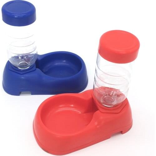 Dog Cat Feeder Bowl Automatic Pet Water Dispenser Drinking Fountain Bottle Plastic Pet Feeding Drinker Water Bowl
