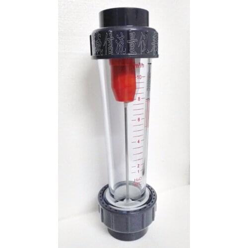 LZS-65 plastic tube float flowmeter 12-60 cubic/hour water rotor flowmeter weak acid-base liquid