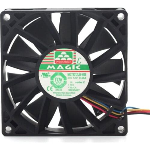 Original 8025 mgt8012ub-w25 12V 0.66a four wire PWM violent cooling fan