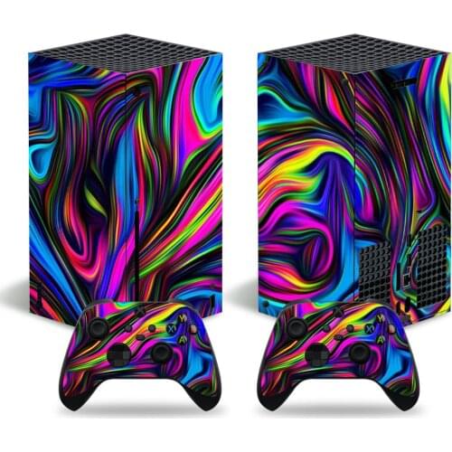 Dazzling Style Skin Sticker Decal Cover for Xbox Series X Console and 2 Controllers Xbox Series X Skin Sticker Viny 1
