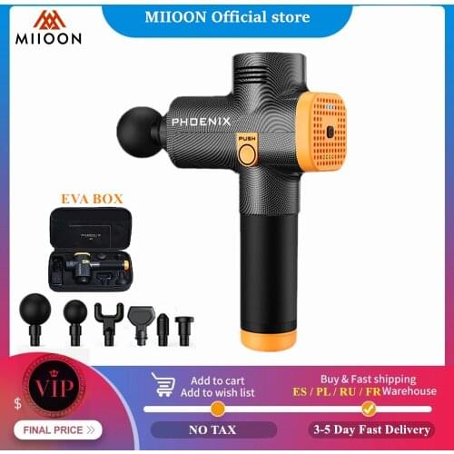 Phoenix Massage Gun Fascia Gun Muscle Relax Massage Electric Massager Fitness Equipment Noise Reduction Design For Male Female