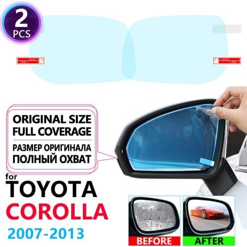 Full Cover Anti Fog Rainproof Film Rearview for Toyota Corolla E140 E150 2007~2013 Car Stickers Films Accessories 2009 2010 2011