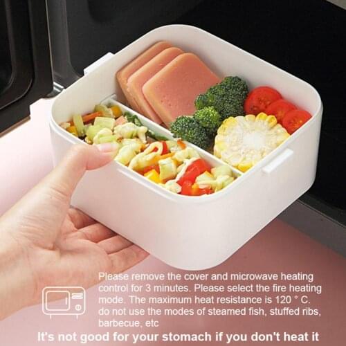 Portable Practical Student Bento Food Container Tableware Tableware Lunch Food Box Separate Type for Office