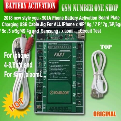 Professional Battery Activation Board Plate Charging Cable Jig for iPhone x /8p/8 7 Plus 7 6s 6 5s 5 4s 4 and for sam/xiaomi