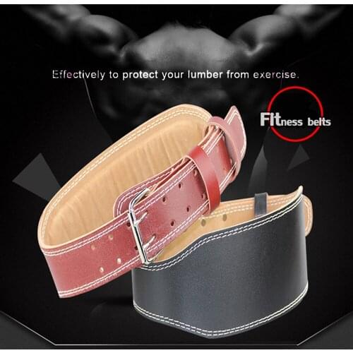 Wide Fitness Belt Women Men Leather Weight Belt Gym Back Support Belt Bodybuilding Barbell Powerlifting Training Waist Protector