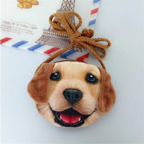 3D Animal Children Purses Girl Cute Small Cat Mini Messenger Bags Fashion Dog Shape Shoulder Bag Baby Kawaii Key Case Coin Pouch