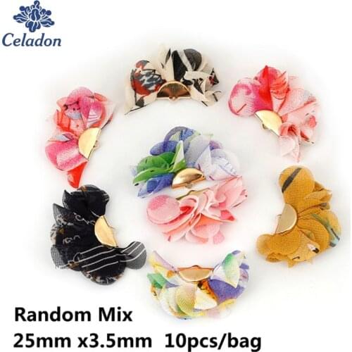 10Pcs 25x35mm Random Mix Pansy Tassel Charm pendants or Jewelry Making Key Chains/Cellphone/Earrings Jewelry Findings