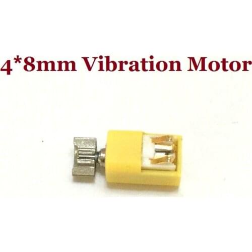 100pcs/lot 4*8mm Ultra Micro Vibration Motor Rotor Motor DC Massager Motor 3.7V 90mA Electric Motor