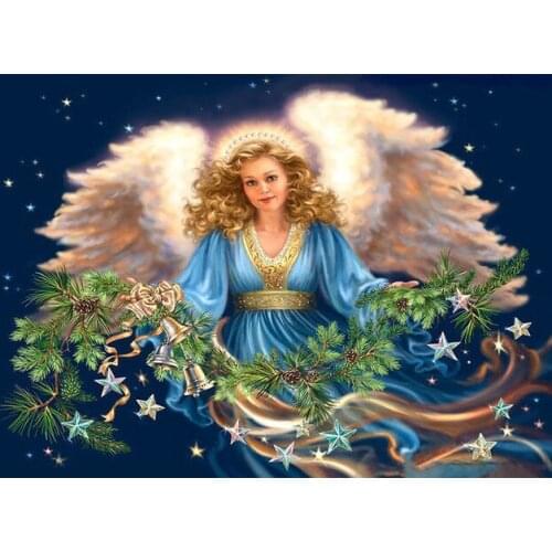 ARMYQZReligion Angel Diamond Painting Cross Stitch 5D DIY Full Square Round Drill Living Room Home Decor