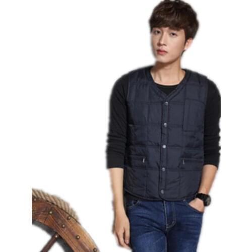 Brand Men Winter Jackets Casual Vests Men Sleeveless Hoodie Coats Male Warm Cotton-Padded Waistcoat