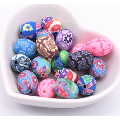 20pcs / lot 15X12mm Resin Oval Loose Beads Making Bracelet Necklace DIY Handmade Jewelry Accessories