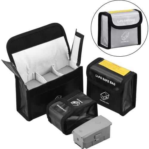 Battery Safe Bag for DJI Mavic Air 2 Drone Explosion-proof Protective Bag Battery Storage Case for mavic air 2 Accessories