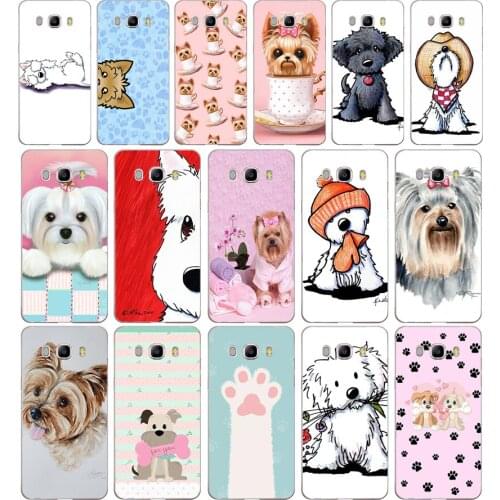 80AA yorkshire terrier dog puppy gift Soft Silicone Tpu Cover phone Case for Samsung Galaxy J3 J5 2016 2017 case