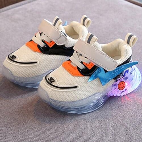 2020 spring and autumn childrens sports shoes boys and girls breathable mesh sports shoes baby soft bottom toddler shoes