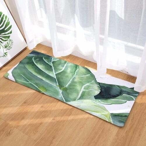 Long Kitchen Mat Bath Carpet Floor Mat Home Entrance Doormat Tapete Absorbent Bedroom Living Room Floor Mats Modern Kitchen Rug