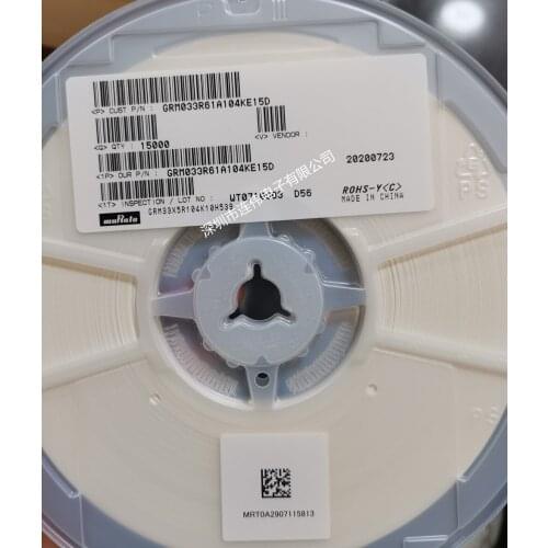 GRM033C70J104ME GRM033C81E104ME GRM033R61C104ME GRM033Z71A104KE 0201 0.1μF 4V 10V 16V 25V 35V X7R X7S X6S X5R ± 20% ± 10%SMDMLCC