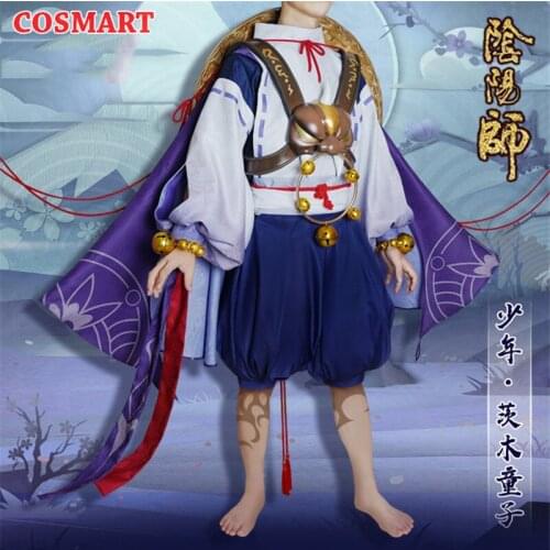 Game Onmyoji Juvenile Ibaraki-Douji Skin Kimono Gorgeous Uniform Suit Cosplay Costume Halloween Party Outfit For Women Men New