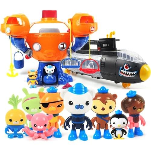55cm Octonauts Toys The Octo-Pod Black Submarine U-Boat Models Baby Children Best Gift