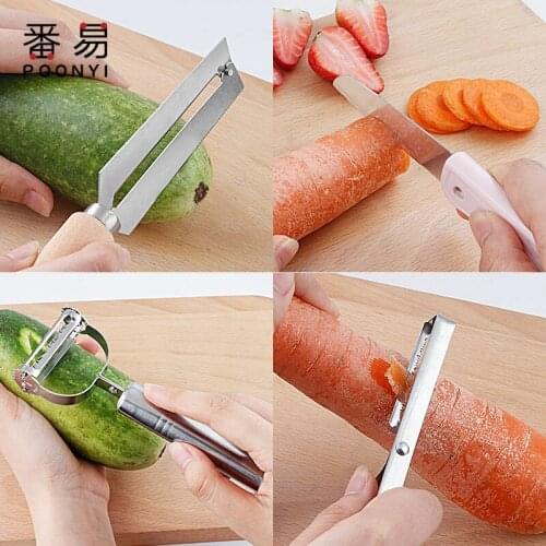 Cooking Tools Wide Mouth Peeler Vegetables Fruit Stainless Steel Knife Cabbage Graters Salad Potato Slicer Kitchen Accessories