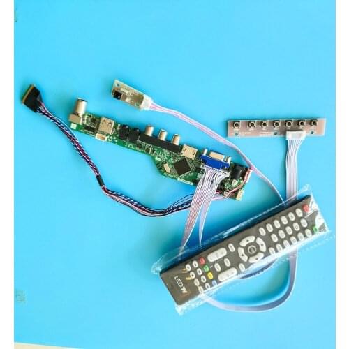 Kit for N156HGE 40pin VGA TV Screen Audio Controller Doard USB 1920x1080 AV Display HDMI Remote LVDS Panel LED LCD Monitor 15.6"