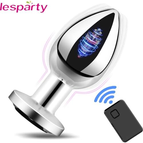 Metal Anal Plug Vibrators For Men Prostate Masturbators Massager Women Vagina Stimulator Dildos Remote Control Sex Toys For Men