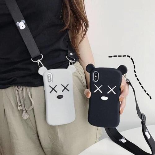 3D Cartoon Cute Violence Bear Soft Silicone Back Cover For iPhone 6 6s X XR Xs 11 Pro Max 7 8 Plus Phone Cases Fundas Coque Capa