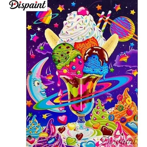 Dispaint Full Square/Round Drill 5D DIY Diamond Painting "Cartoon ice cream" Embroidery Cross Stitch 3D Home Decor A12911