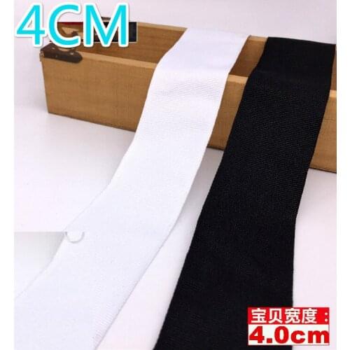 New 40mm Uitra Width Black White PureThread ribbons Ribbons Handmade Satin Ribbon DIY clothing Accessories Ribands 1meters/lot